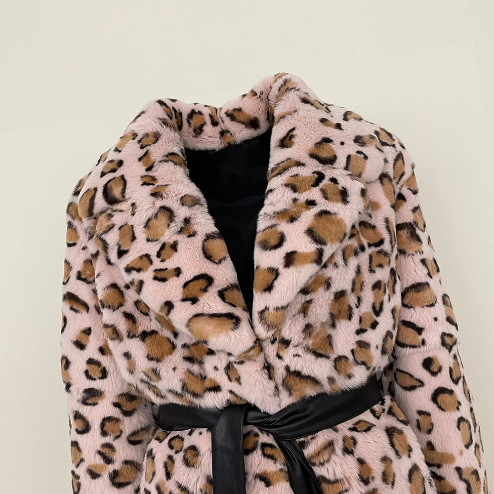 MENINA الخريف الشتاء الموسعة الجلود كله المستوردة ريكس الأرنب الفراء الكل في واحد سترة المرأة المألوف الدافئة معطف الفرو سترة