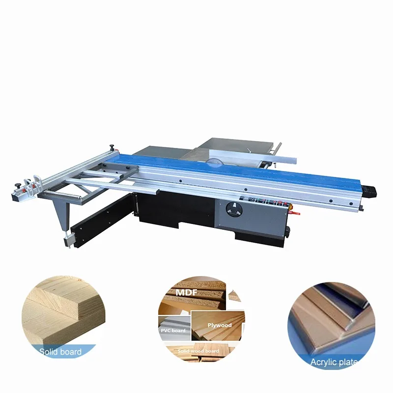 MJ6132 Heavy-Duty Sliding Table Saw Woodworking Panel Saw 45/90 Degree Heavy Duty Wood Cutting Machine for Woodworking