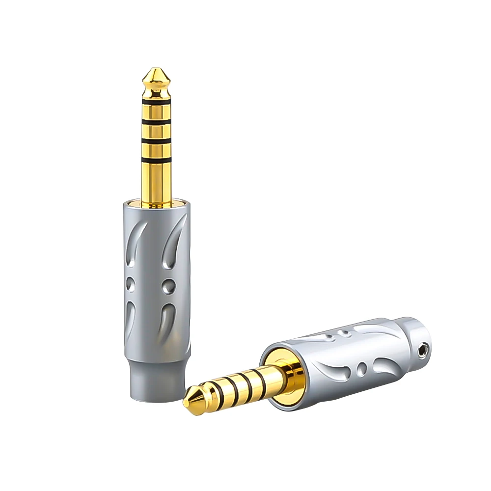 

Viborg VH302G High Grade 3.5mm Stereo Plug 4.4MM Balanced Audio Plug HIFI Gold /Rhodium Plated 3.5mm Stereo Connector