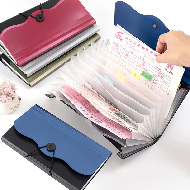 B5 Accordion Folder Expanding File Wallet Document Organizer Case Receipt Folder