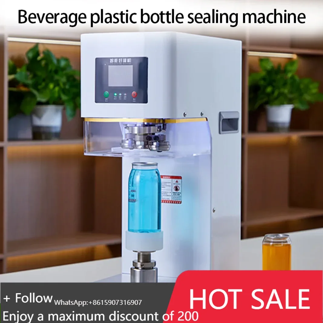

Commercial Sealing Machine Automatic Tin Can Drink/Soda Sealer Cup Body Non-Rotation Aluminum Beer Bottles PET Jar Cans Seamers