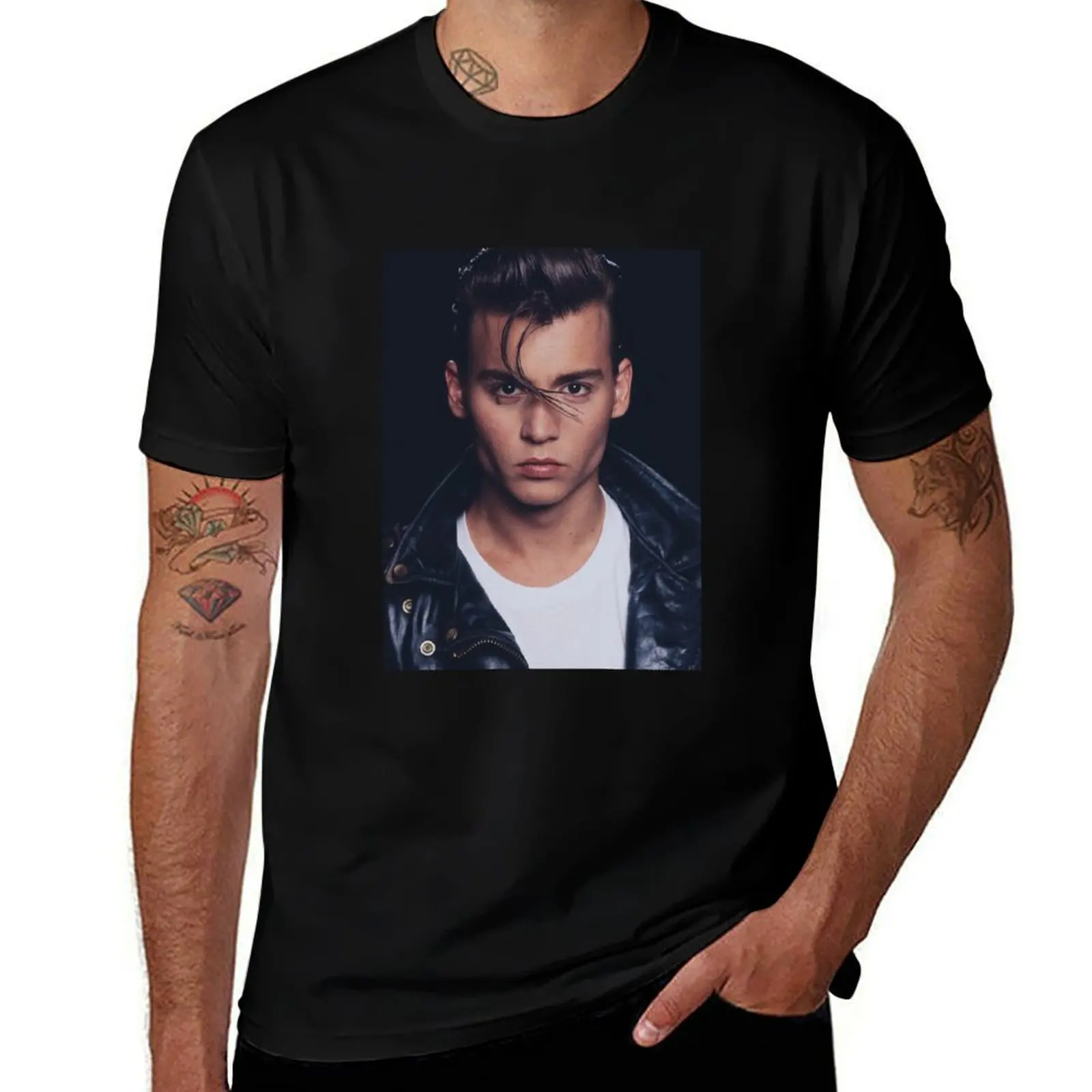 

Johnny depp - Cry Baby T-Shirt cotton tshirt 100% man t shirts cotton t shirt man casual T-Shirt