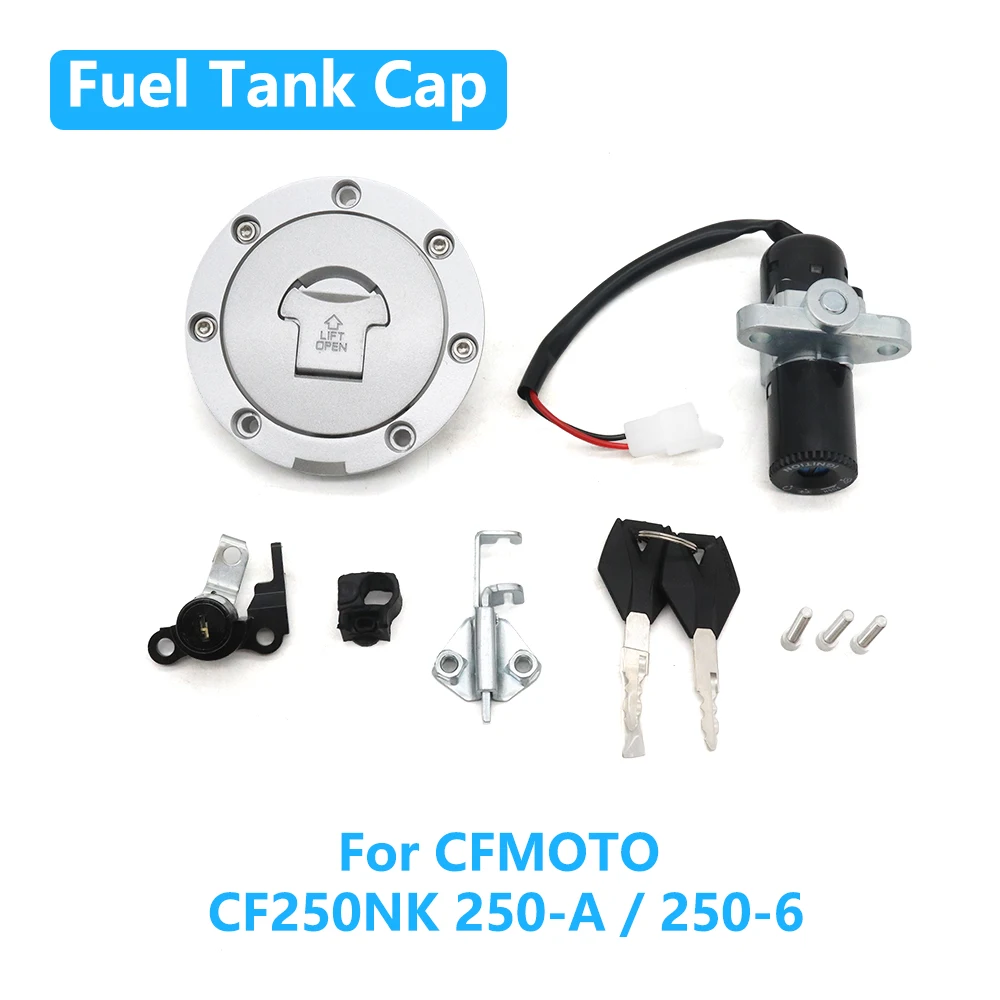 

For CFMOTO CF250NK 250NK 250 NK 250-A / 250-6 Motorcycle Accessories Ignition Switch Gas Cap Key Set