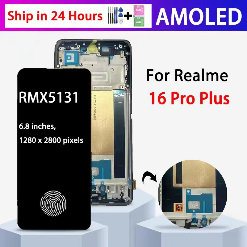 rmx5131-display-lcd-premium-per-realme-16-pro-plus-5g-schermo-touch-con-digitalizzatore-pannello-assemblato-parti-di-ricambio-per-riparazione