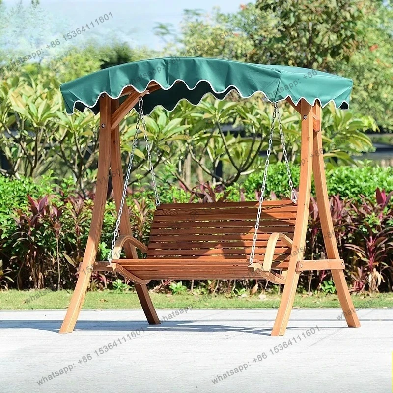solid wood swing villa courtyard hanging chair balcony household outdoor terrace