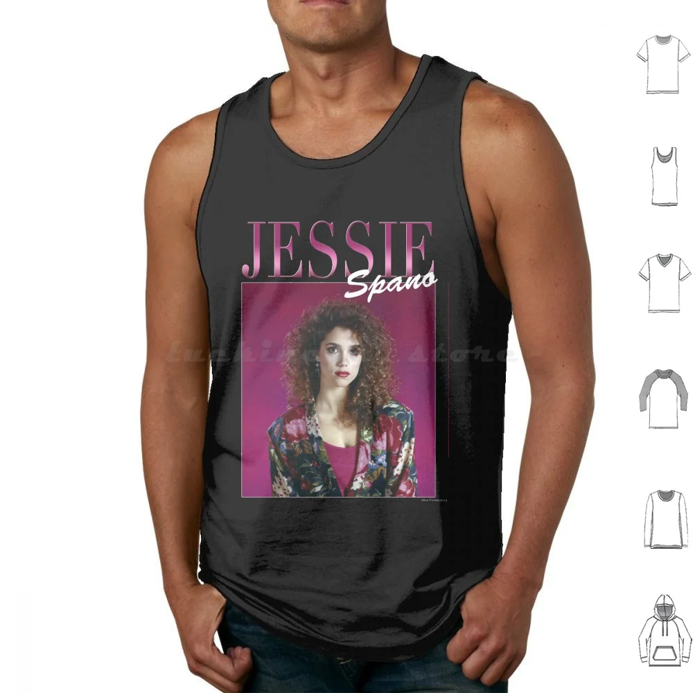 

Spano-90's Style Tank Tops Vest Sleeveless Saved By The Bell Spano Spano Slater Zack Morris Kapowski 90s Kapowski Elizabeth