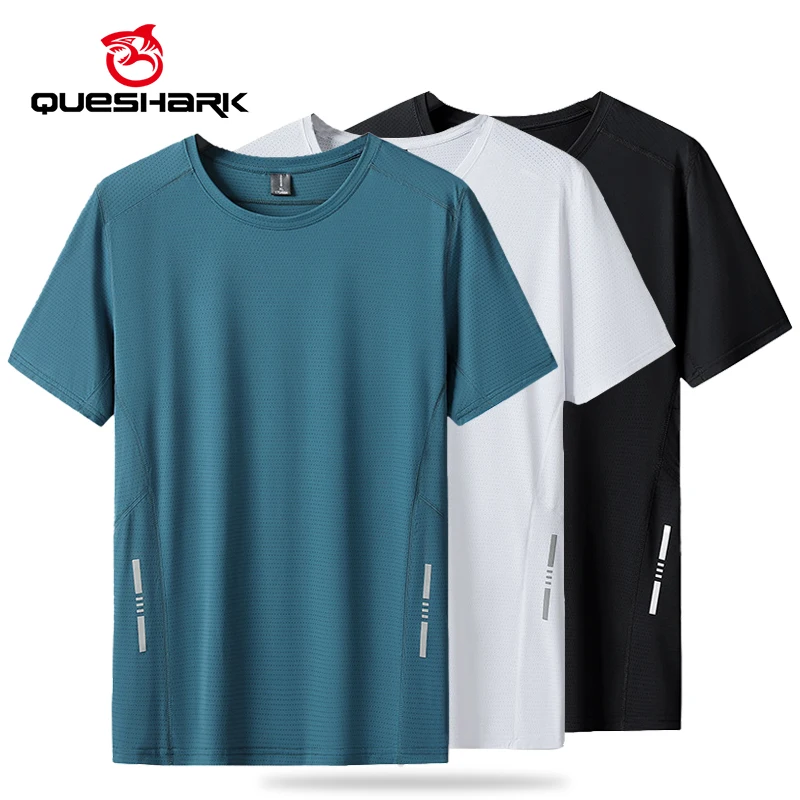 

(L-8XL) Мужская охлаждающая рубашка из ледяного шелка с короткими рукавами, свободные топы для фитнеса, дышащая эластичная уличная быстросохнущая спортивная футболка GG808