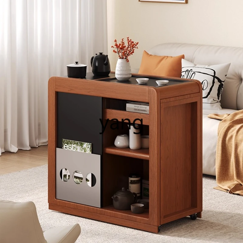 

YHM household living room integrated embedded movable coffee table table