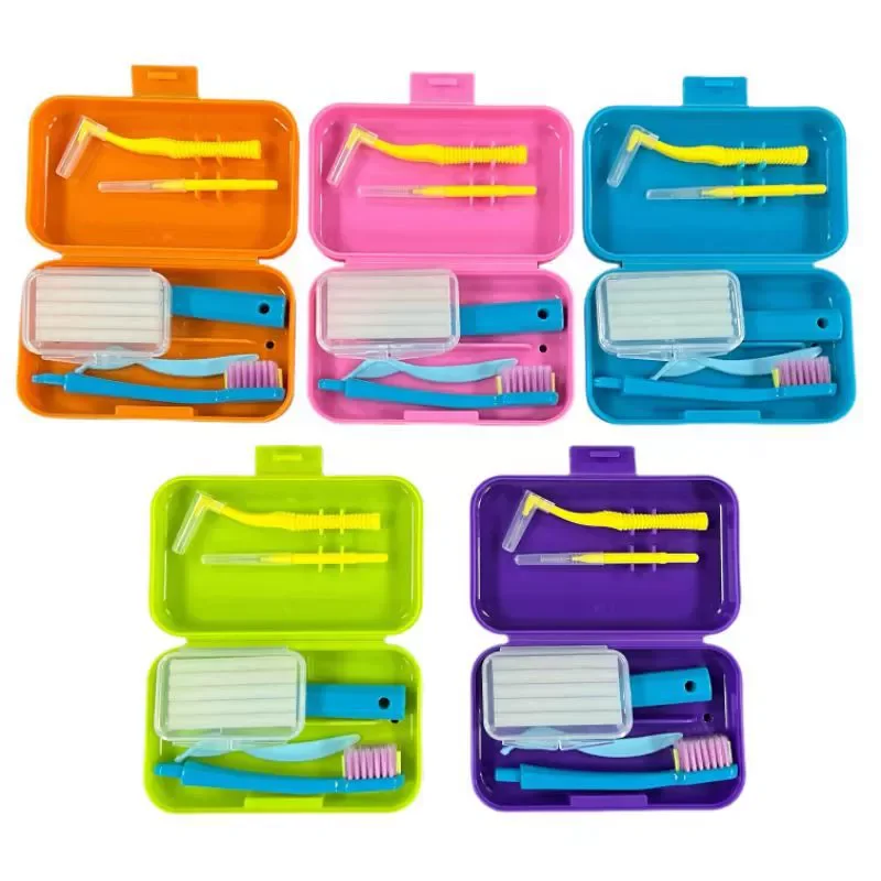 All-Round Oral Dental Cleaning Kit Portable Orthodontic Oral Cleaning Easy to Maintain Dental Health Oral Cleaning Care