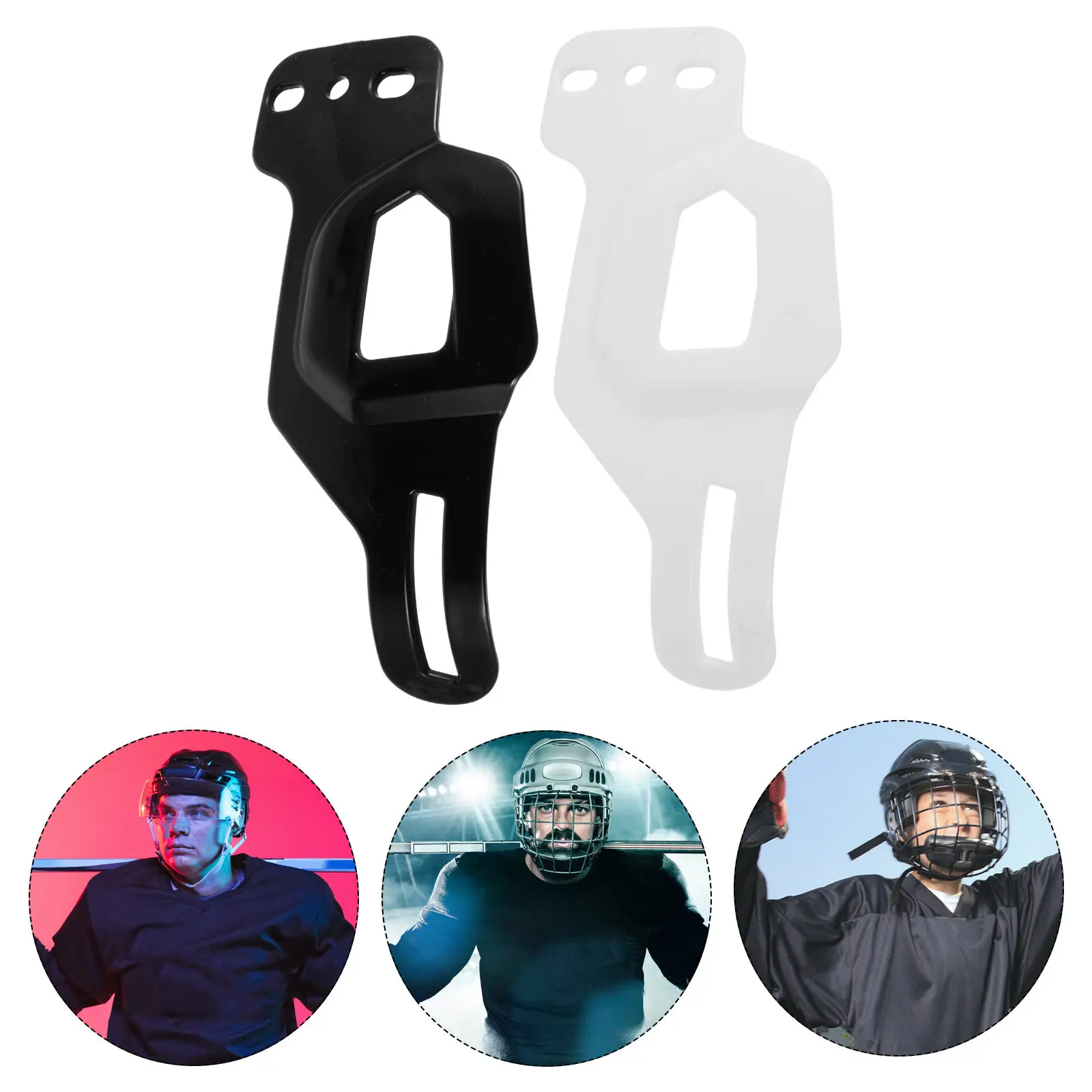 

2 пары профессиональных хоккейных ушных накладок, легкие, из полипропилена, двухслойные, ударопрочные, со съемными подушечками для зимних видов спорта