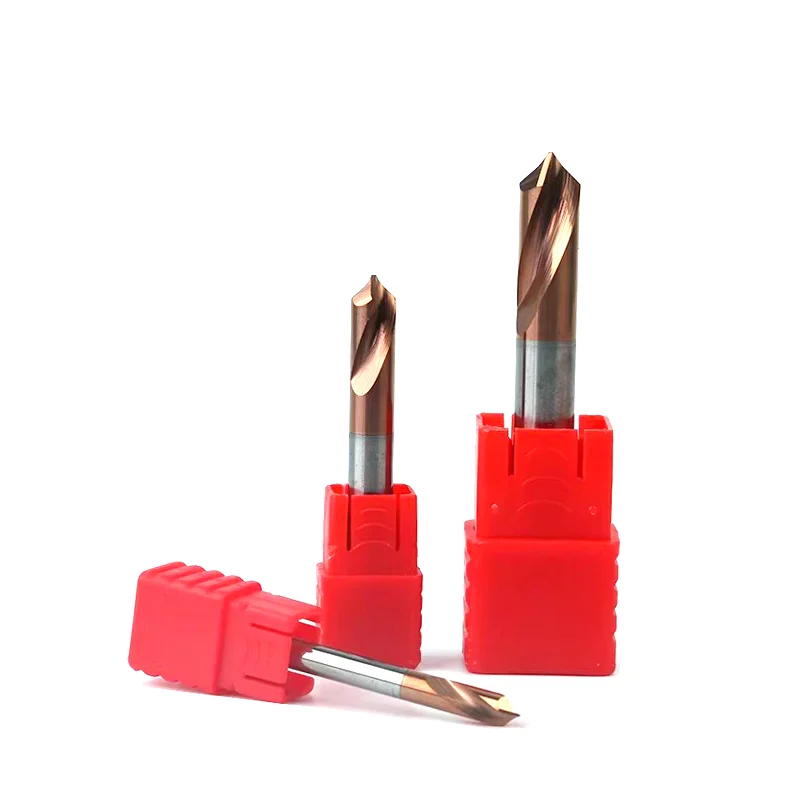 1PC HRC55 2F 1-6 มม.8 มม.10 มม.90 องศาเจาะเครื่องกลึง CNC เจาะรู Chamfering เครื่องมือสําหรับเหล็กทังสเตนคาร์ไบด์