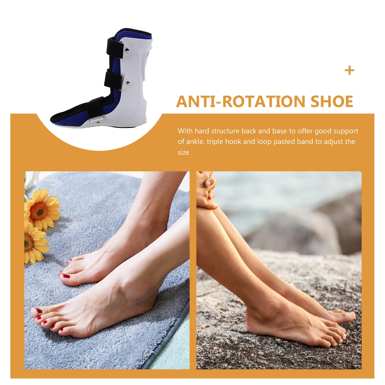 

Ankle Brace Adjustable Support Foot Sole Splint Men Women Breathable Comfortable Sprain Protection Walking Boot for Broken Foot