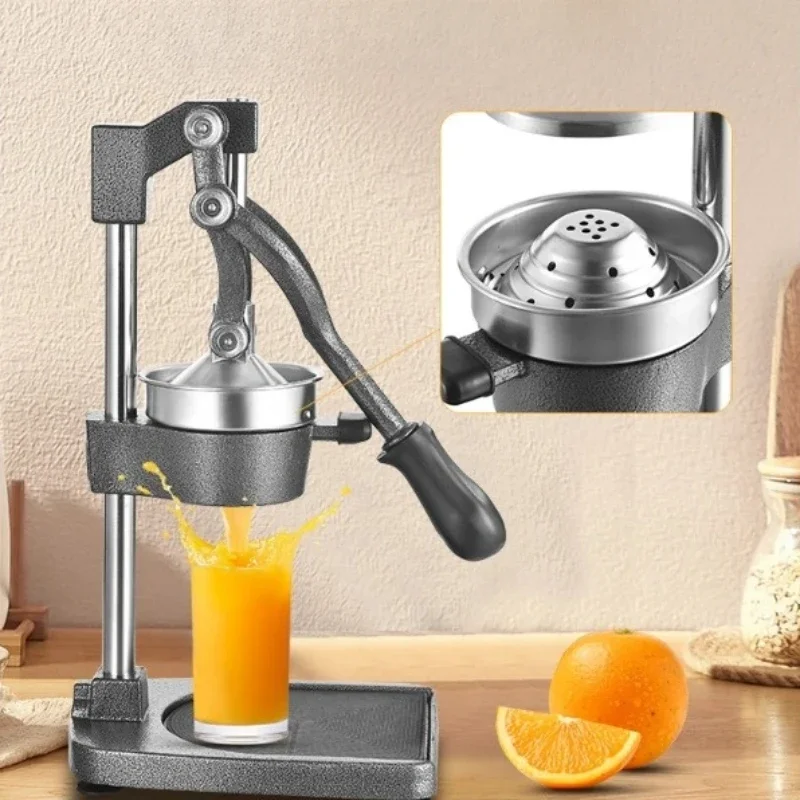 304 stainless steel manual juicer wide-mouth fruit juice press hand-pressed and hand-operated juice extractor suitable for