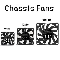 5V 2-Pin DC Silent Mini Cooling Fan – 40mm / 50mm / 60mm × 10mm, for Small Electronics and CPU Coolers
