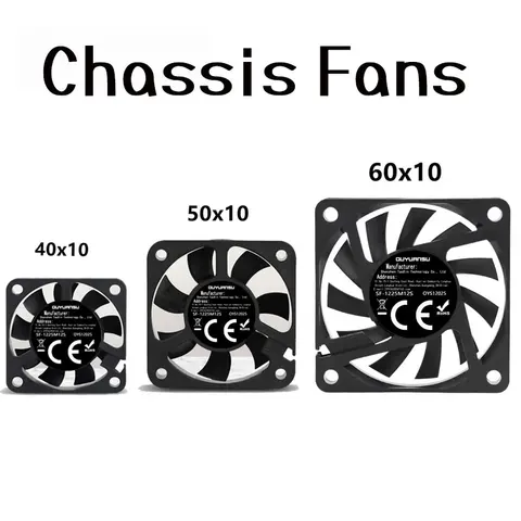 40mmx40mmx10mm 50mmx50mmx10mm 60mmx60mmx10mm 5V 2Pin DC Cooling Silent…