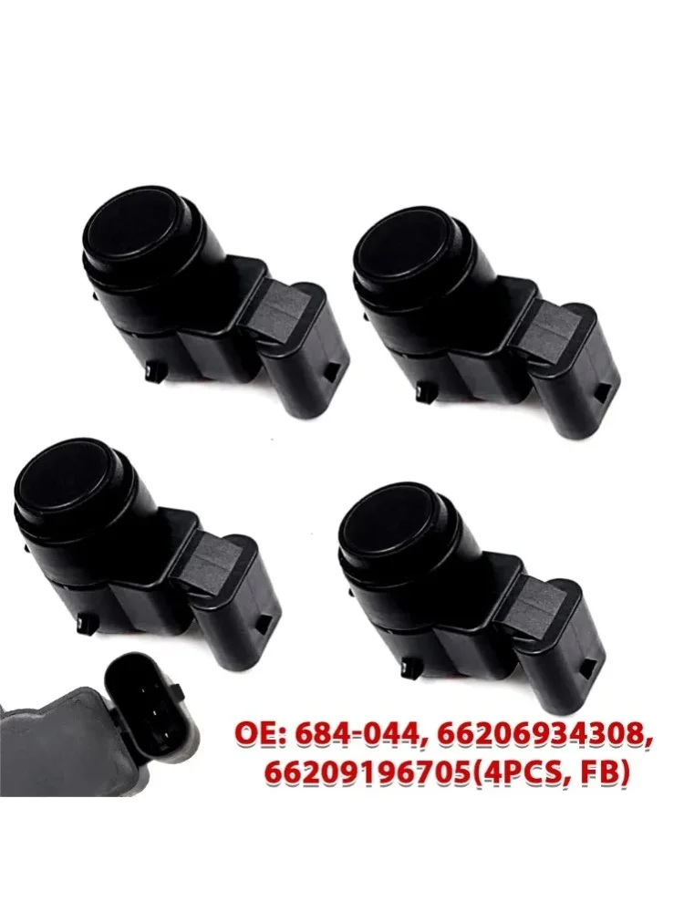 Czujnik parkowania PDC tył/przód do BMW E81 E82 E87 E88 E90 E91 E92 E93, OE: 684-044, 66206934308, 66209196705 (4 sztuki, FB) — 2