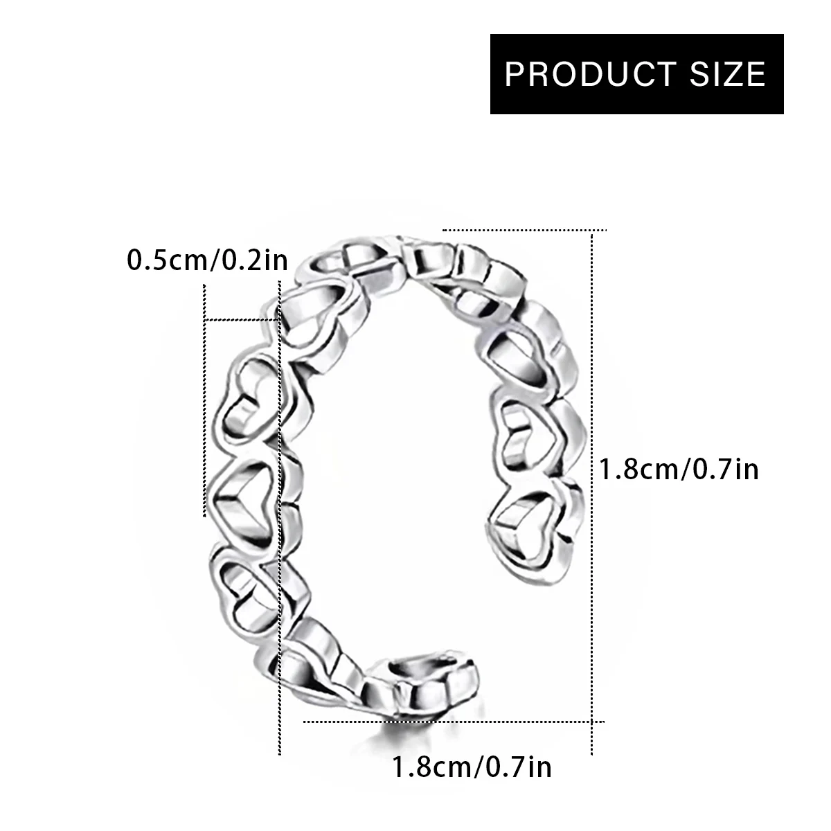 1 /3 Piece V-shape Lotus Hollow Wave Pattern Toe Ring Stainless Steel Waterproof Suitable For Women Shaji Beach Wear Foot Ring