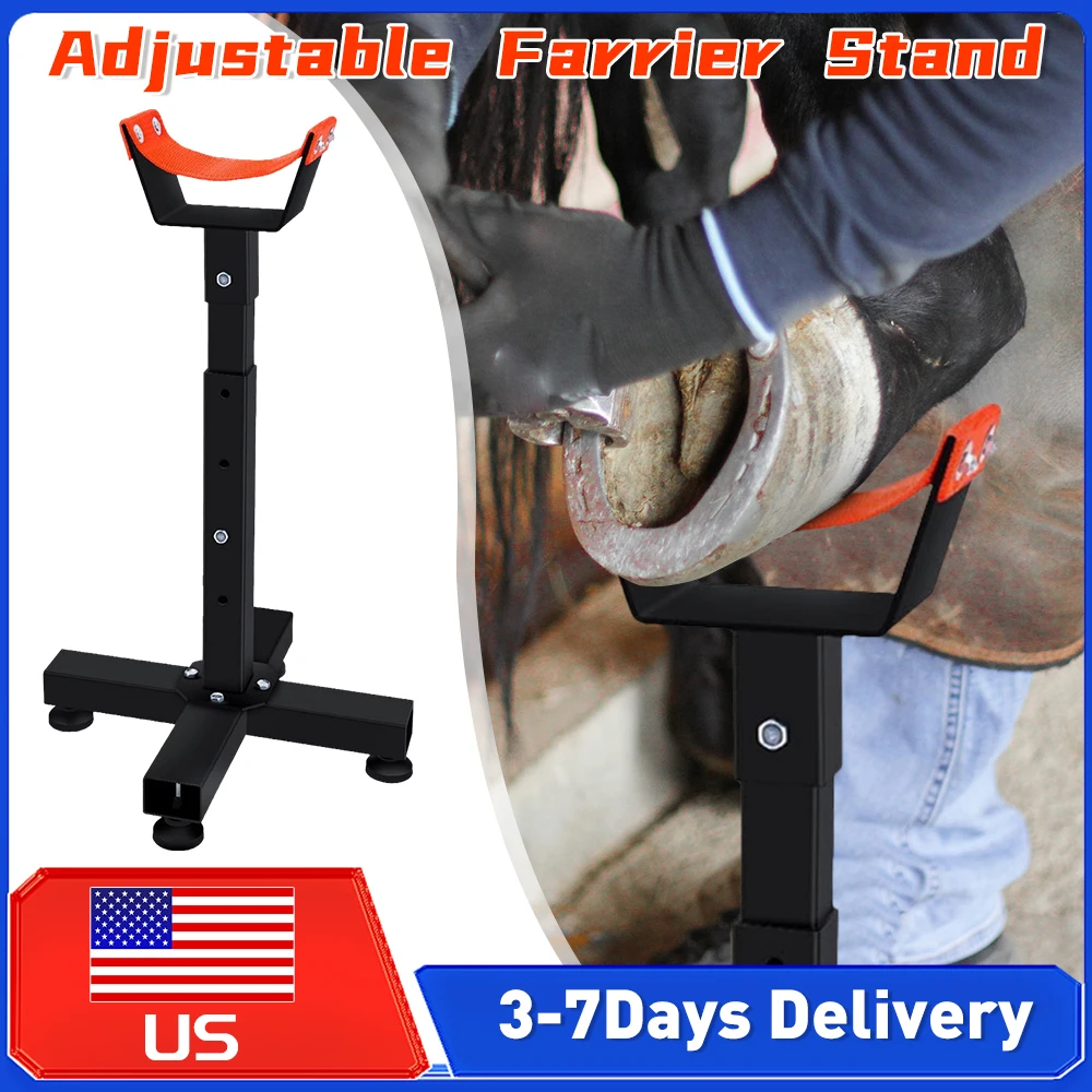 

Farrier Stand Adjustable Horse Hoof Stand Hoof Jack Blacksmith Farrier Stand for Hoof Care Trimming Shoeing Barefoot Horse Grip