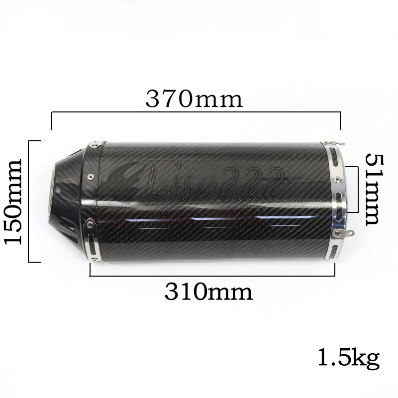 Carbon Fiber Exhaust Muffler Pipe Modified Exhaust Tip Escape For CBR600 RR F5 CBR1000 TNT899 TNT1130 Daytona 675R