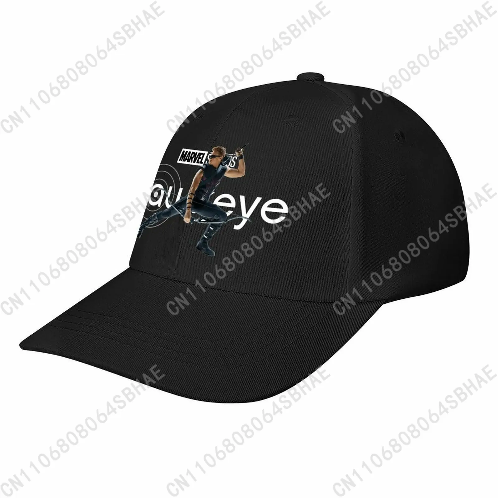 

Marvel Hawkeye Baseball Cap Men Women Curved Brim Washed Rubber Print Adjustable Daily Wear Cap Custom Casual Gift Cosplay