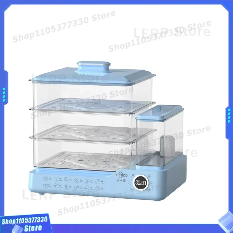 Fast Steam Electric Steamer 5s Heating 12h Keep Warm 24h Timer Anti Dry Burn Breakfast Maker Cook Steam Integrated Machine
