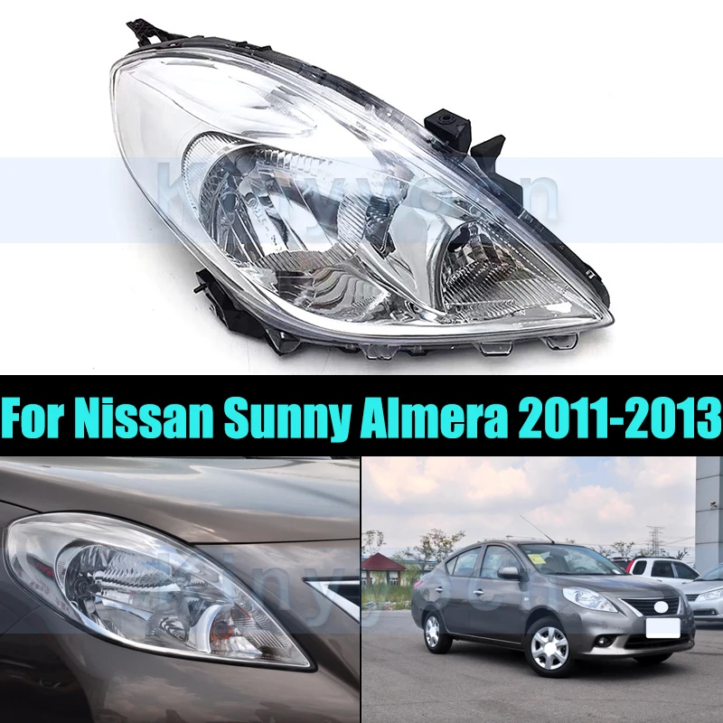 

Headlight Head Light Lamp For Nissan Sunny Almera 2011-2013 Front Bumper Headlight Headlamp