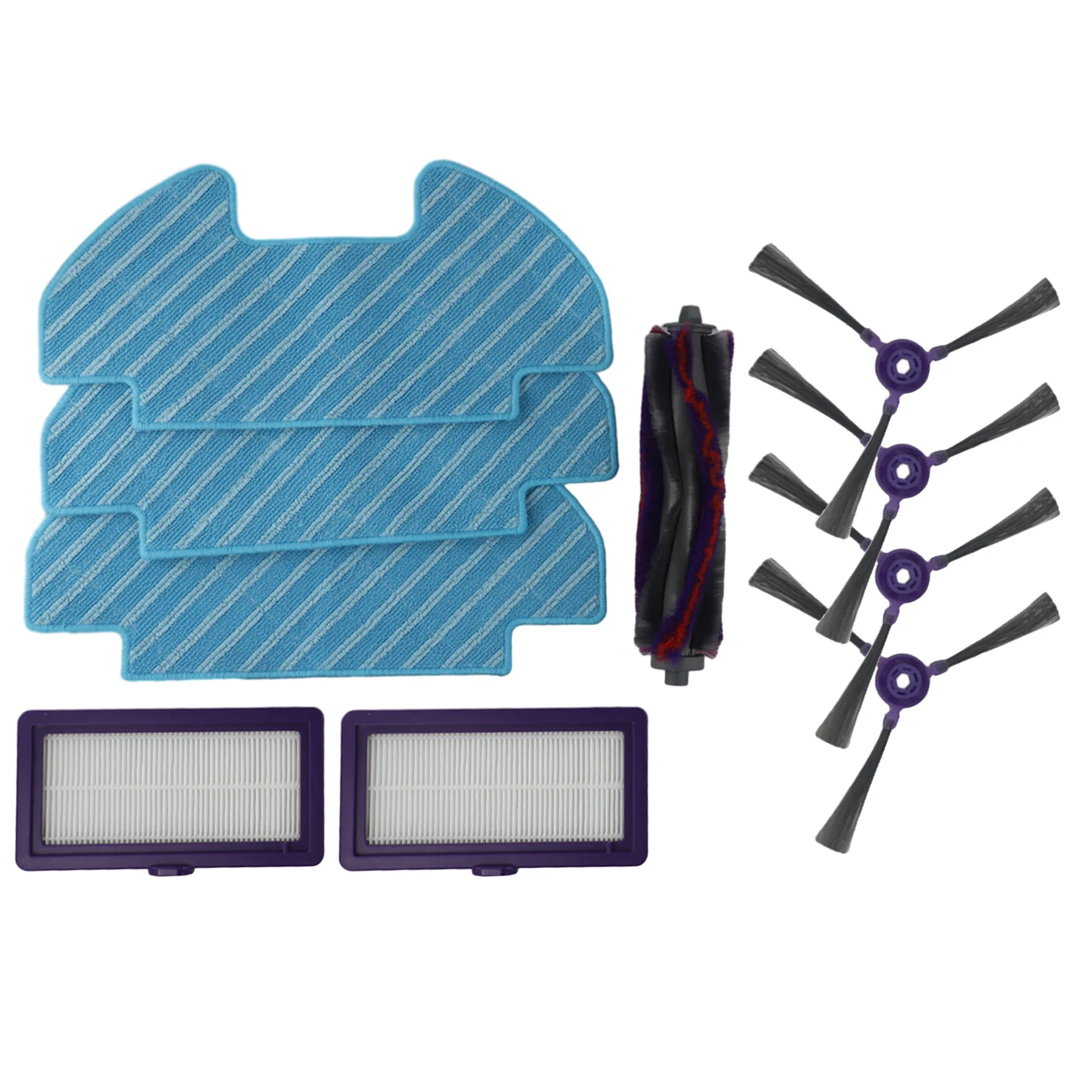 Brush and Cloth Maintenance Kit Including Main Roller Brush Side Brushes and Mop Cloths for Samsung VR05R5050WK