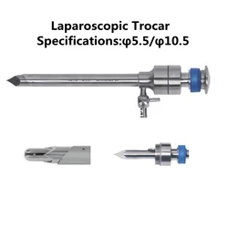 Surgical Laparoscopic Instruments Reusable Laparoscopic Trocar stainless steel laparoscopy ethicon flexipath trocar