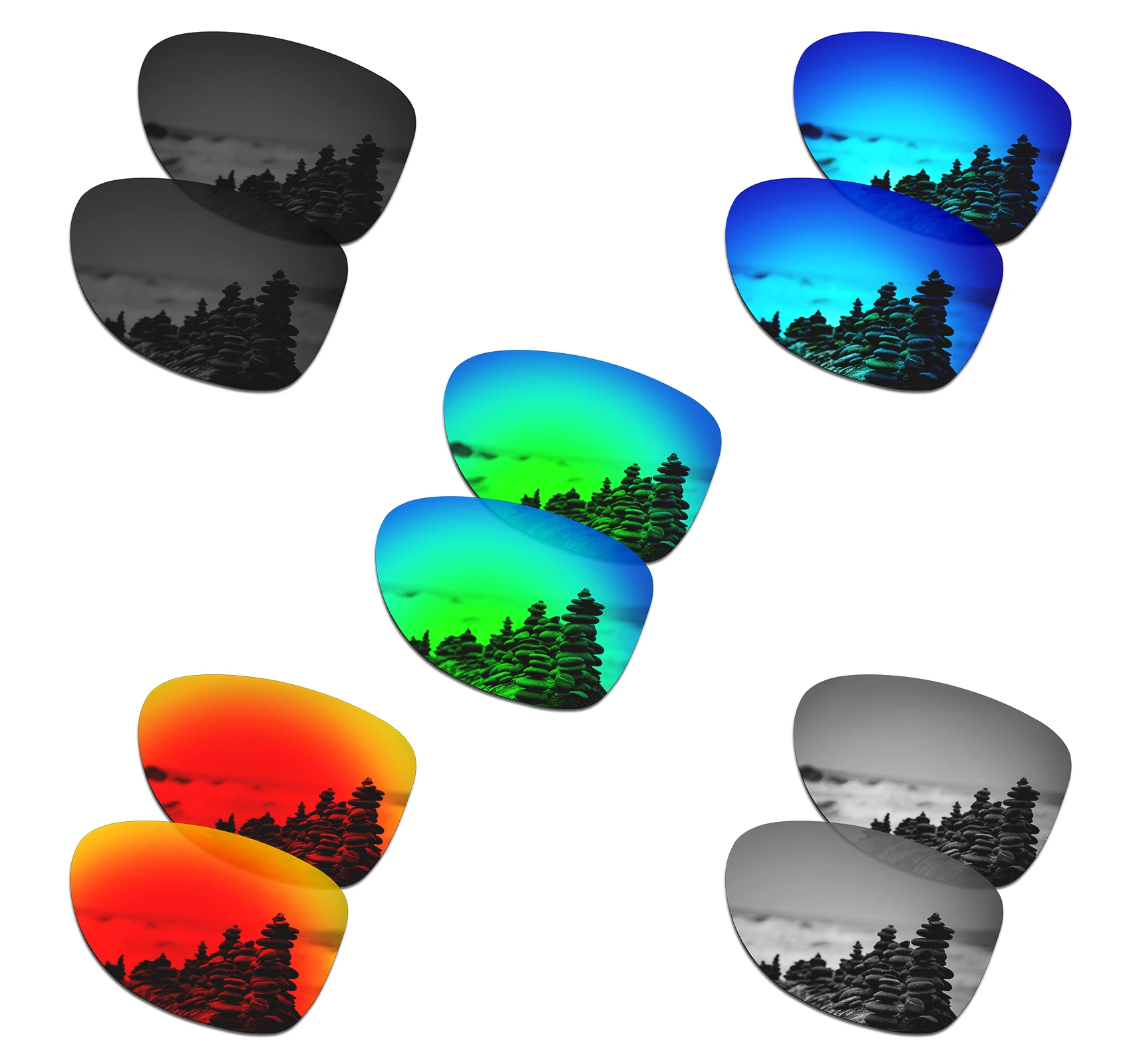SmartVLT Polarized Replacement Lenses Compatible with RayBan RB3025-62 Aviator RB3025 62mm Sunglasses - Multiple Options