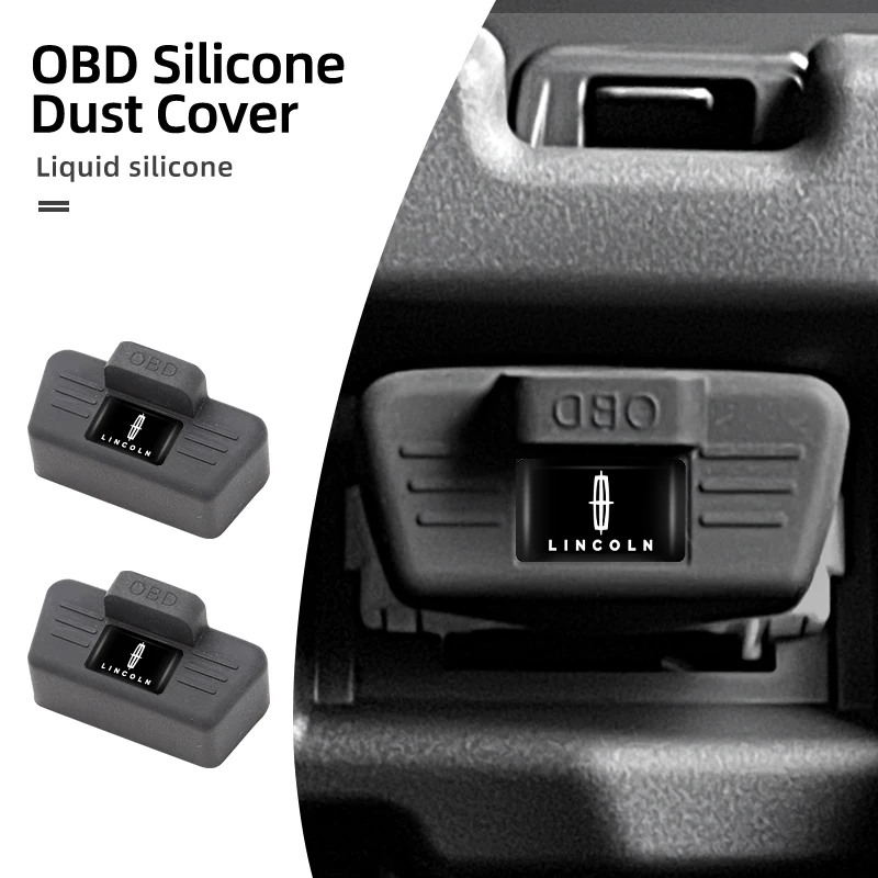 Car OBD Port All-in-One Dust Cover Silicone Clogging Cap Auto Accessories For Lincoln Nautilus Aviator Navigator MKZ MKX