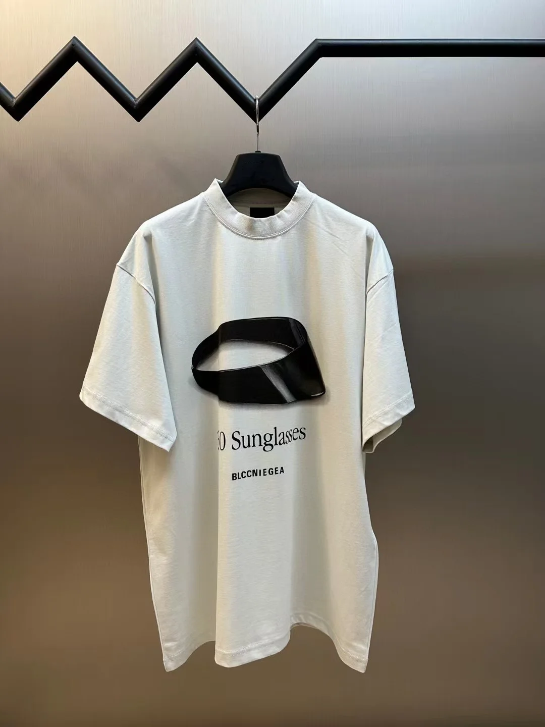 

BLCCNIEGEA Heavyweight High-Quality Paris B T-Shirt Fashionable Loose Short-Sleeve Crew Neck Letter Design Made of Pure Cotton