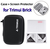 Bag+Glass Film for Trimui Brick Travel Protective Case Anti-scratch Game Accessories Box for Trimui Brick Protector Accessories