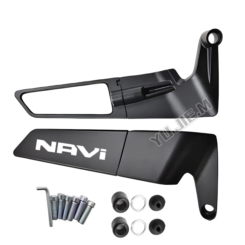 For Honda NAVI110 NAVI 110 Motorcycle New Pattern High Quality CNC Rearview Mirror Fixed Wing