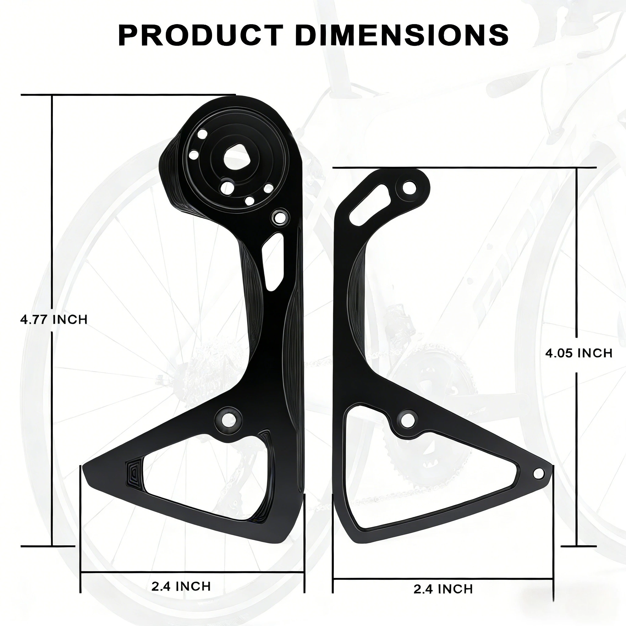 Road Bike Rear Derailleur Cage for SRAM AXS Rival/Force/RED E1, Fits 36T Cassette, with Titanium Bolts & AXS Removal Tool
