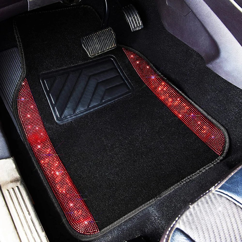 Car Carpets For Mitsubishi Asx Montero Lancer Pajero Outlander L200 Galant Attrage Rvr 3000Gt Zinger Red Diamond Car Mats