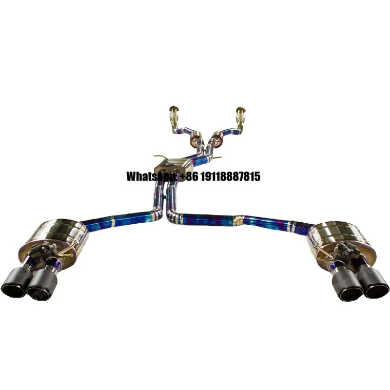 High Performance Car Parts Titanium Full Exhaust Cat-back with Front Pipe for Audi A6 3.0T Travel