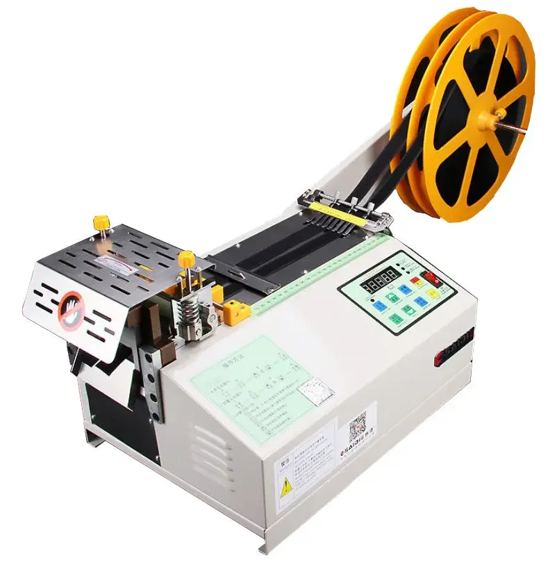 

Automatic Belt Nylon Ribbon Tape Strip Hot Ribbon Cutter for Different Shape Hot Knife Nylon Webbing Cutting Machine