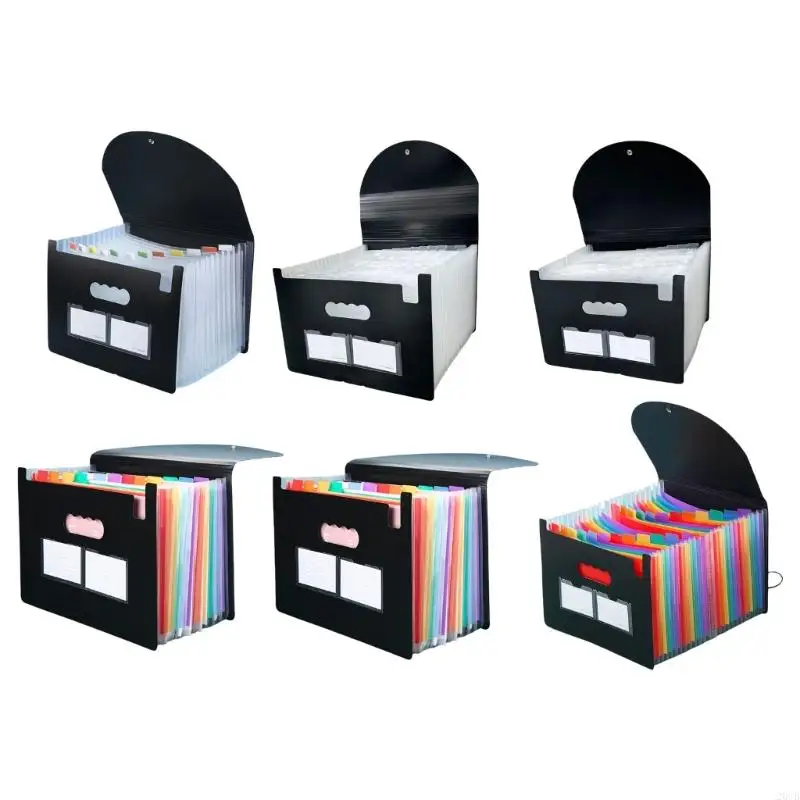 

20CB 13/25 Pockets Document Organiser File Folder Accordions Bag Document Folder Document Bag File Bag Filing Box