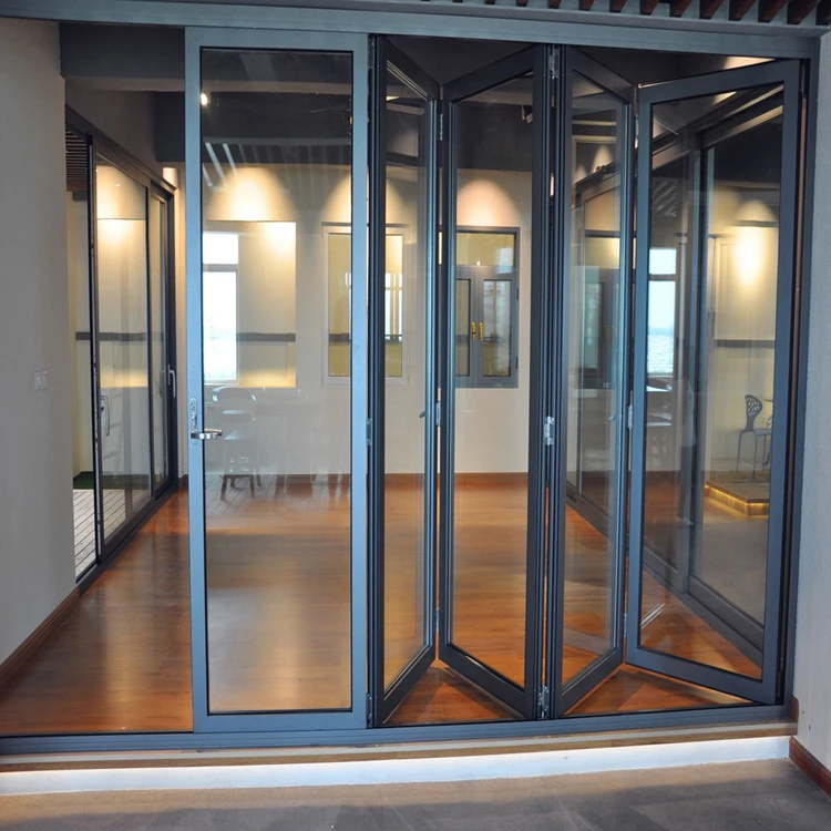 

Customization Cheap Price Thermal Broken Bi Fold Folding Aluminum Door