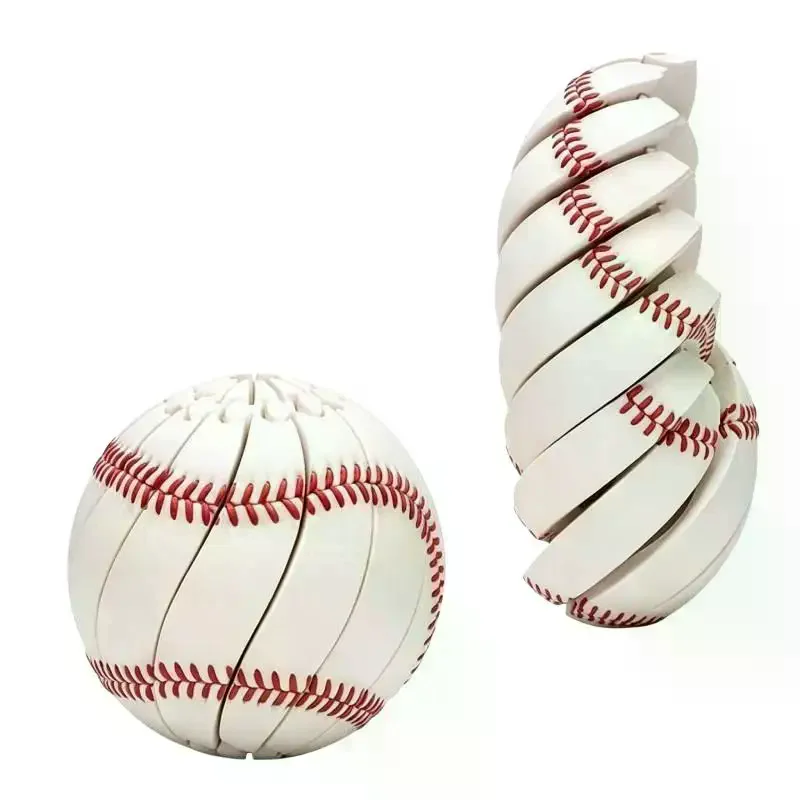 Baseball Fidget Stress Ball Durable 3D Printed Twist Turn Fidget Toy Safe Sensory Gift for Kids Birthday Party Favors