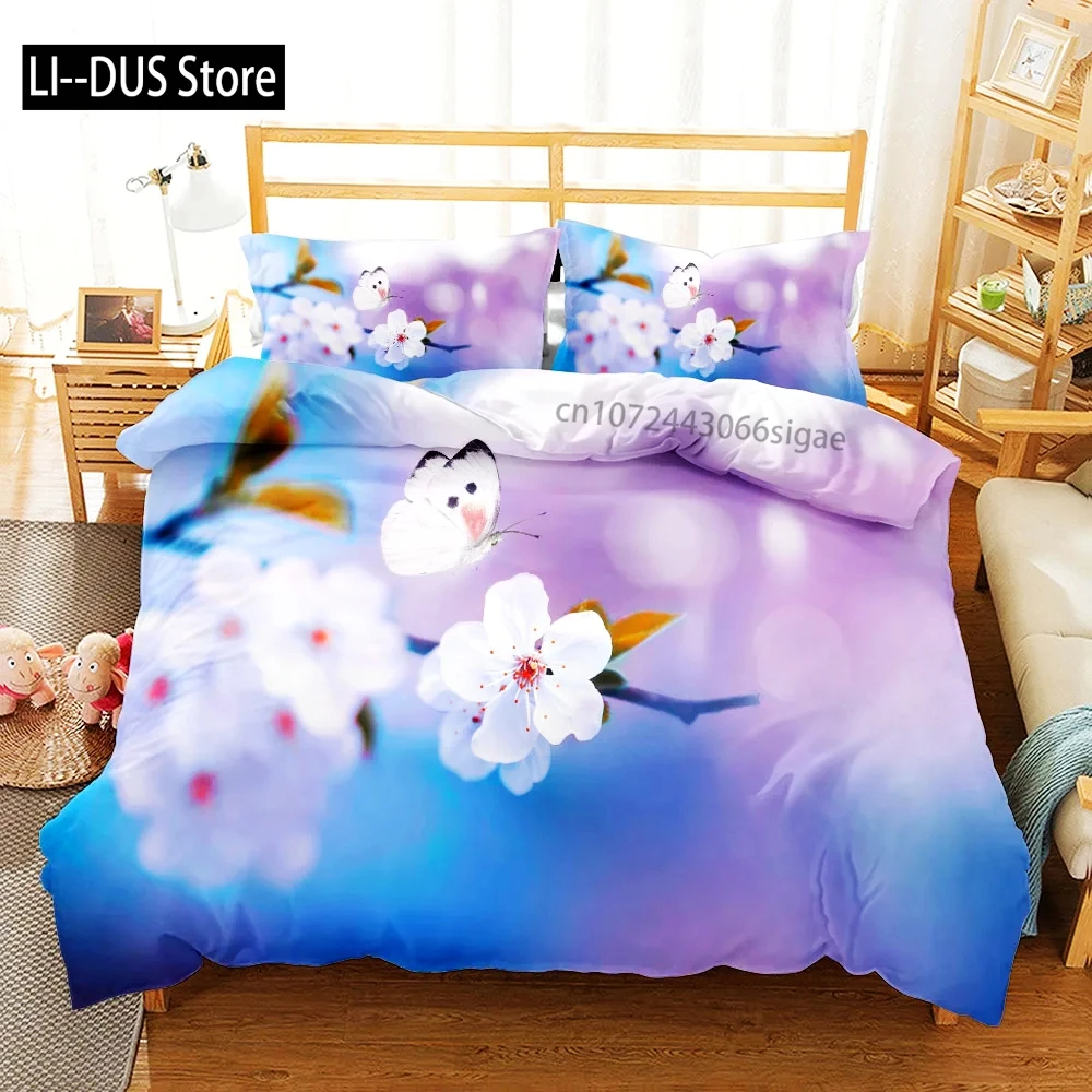 

Big Rose in The Bloom Bedding Set King Queen Twin Single Size Duvet Cover Pillow Cases Duvetcover Sets with Pillowcase 3 PCS