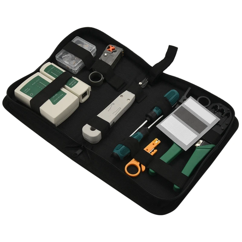 

New Network Cable Repair Tool Kit Set Rj45 Rj11 Cat6 Cable Tester Test Crimper Crimping Maintenance Stripper Tool Kit