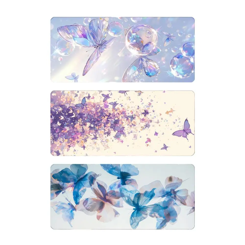 animal beautiful B-Butterfly Mouse Pad Large Gaming Mousepad with Stitched Edges Thickened Desk Mat PC