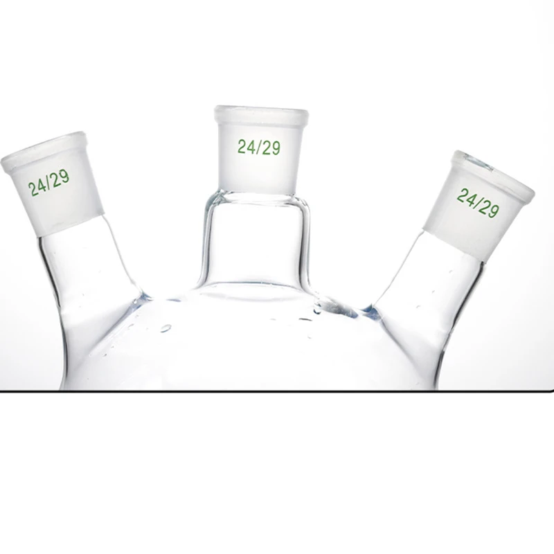 Three-neck round-bottom distillation flask reaction flask with angled mouth 250/500/1000/2000/3000ml