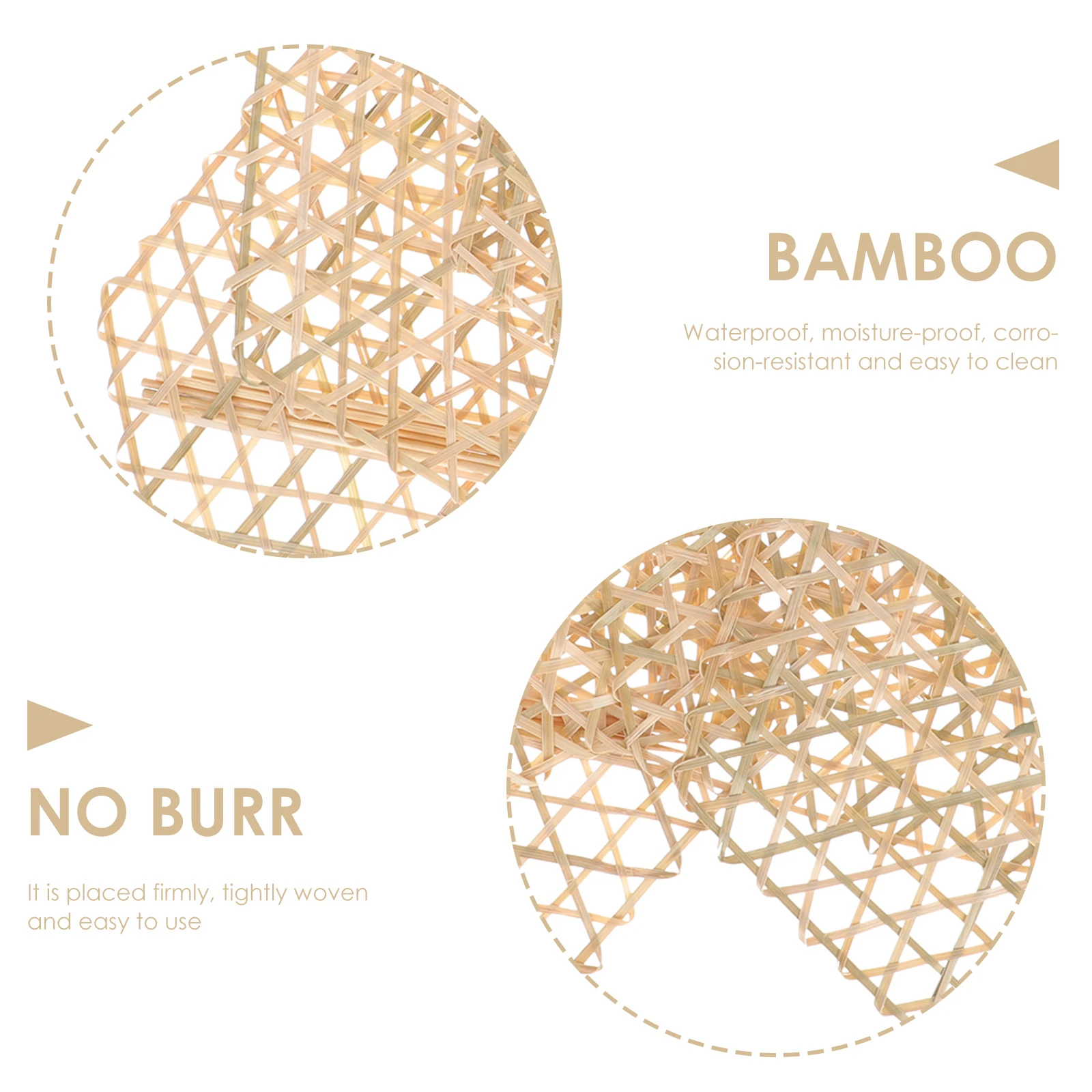 

5pcs Bamboo Mat Steamer Bamboo Liner Mat Liner High Heat Resistant Kitchen Storage Friendly Design Lightweight