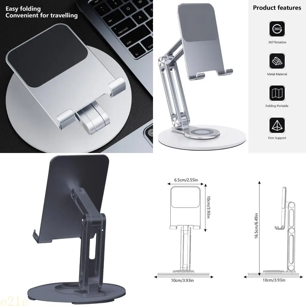

1 шт. универсальная регулируемая складная подставка для телефона, алюминиевый портативный настольный держатель для планшетов и смартфонов