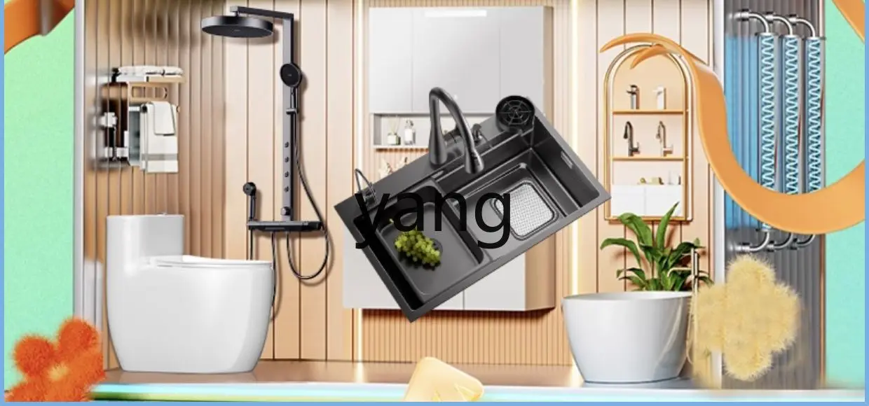 LMM Large Single Bowl Sink 304 Stainless Steel Kitchen Integrated