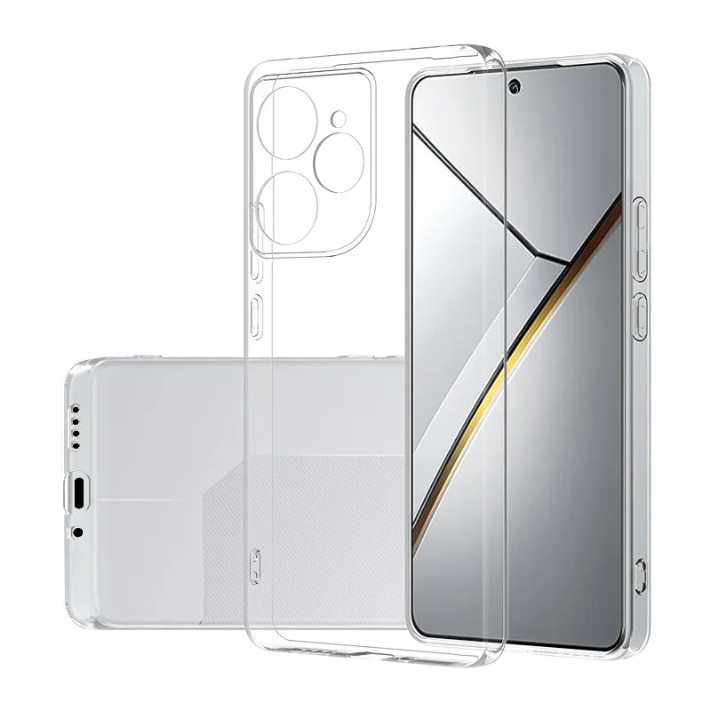 حافظة هاتف شفافة ناعمة من مادة البولي يوريثان الحراري لهاتف Realme Neo7 Neo 7 5G غطاء الإصدار العالمي Fundas Capa