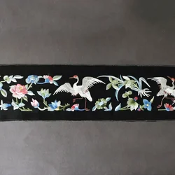 50cm Chinese Embroidered Webbing Lace Retro Embroidery Trim for DIY Hanfu Costume Cushion Curtain Decor Ribbon Accessories
