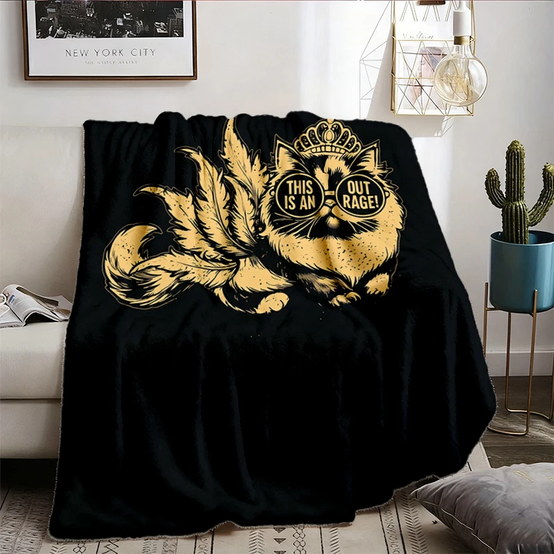 Princess Donut Flannel Blanket, This Is An OUTRAGE Flannel Throw, Dungeon Crawler Carl Goddammit Donut Cozy Blanket